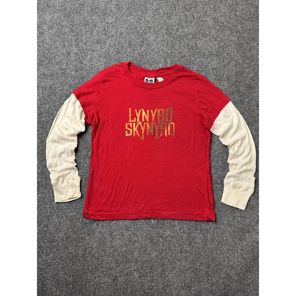 Womens‎ Long Sleeve 2005 Lynyrd Skynyrd Red Graphic Top, Size S